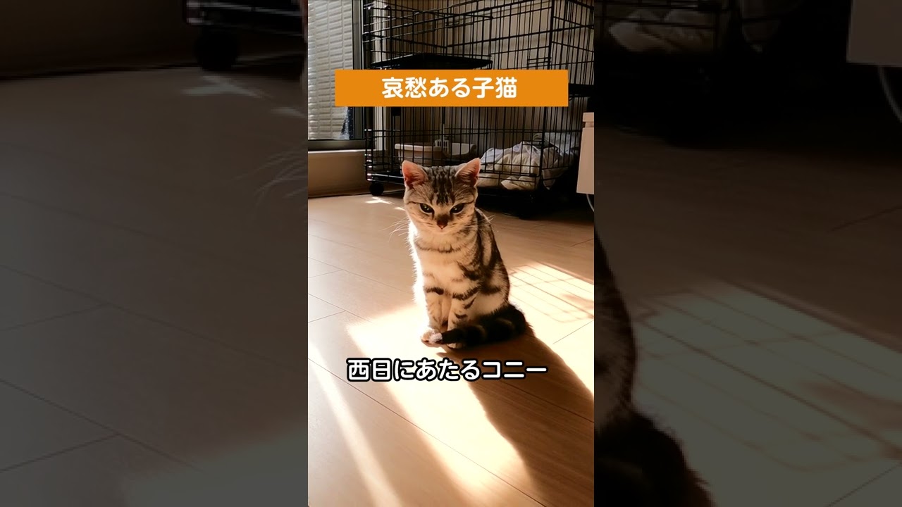 哀愁ある子猫【アメリカンショートヘアー】  #shorts #こねこ #ねこ