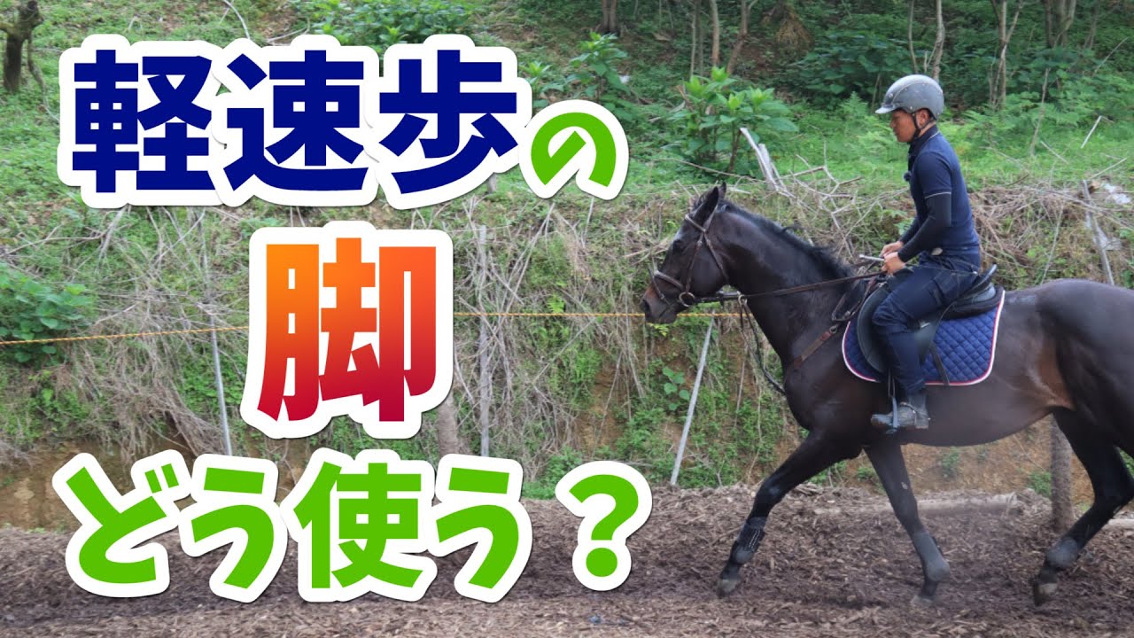 軽速歩の脚、どう使う？