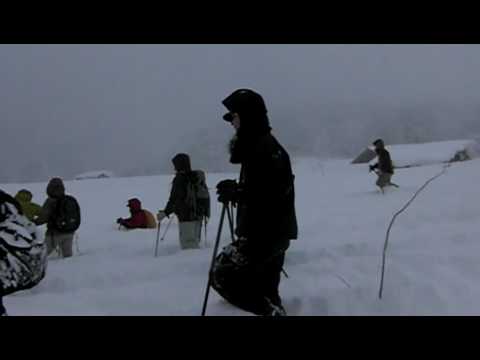 八甲田山山麓でのスノーシュー体験