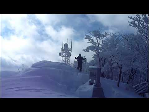 護摩壇山から龍神岳スノーシューハイク