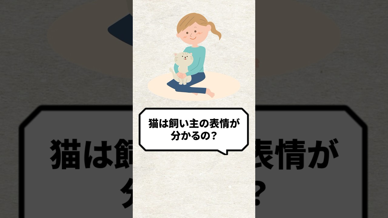 Q：猫は飼い主の表情って分かるの？