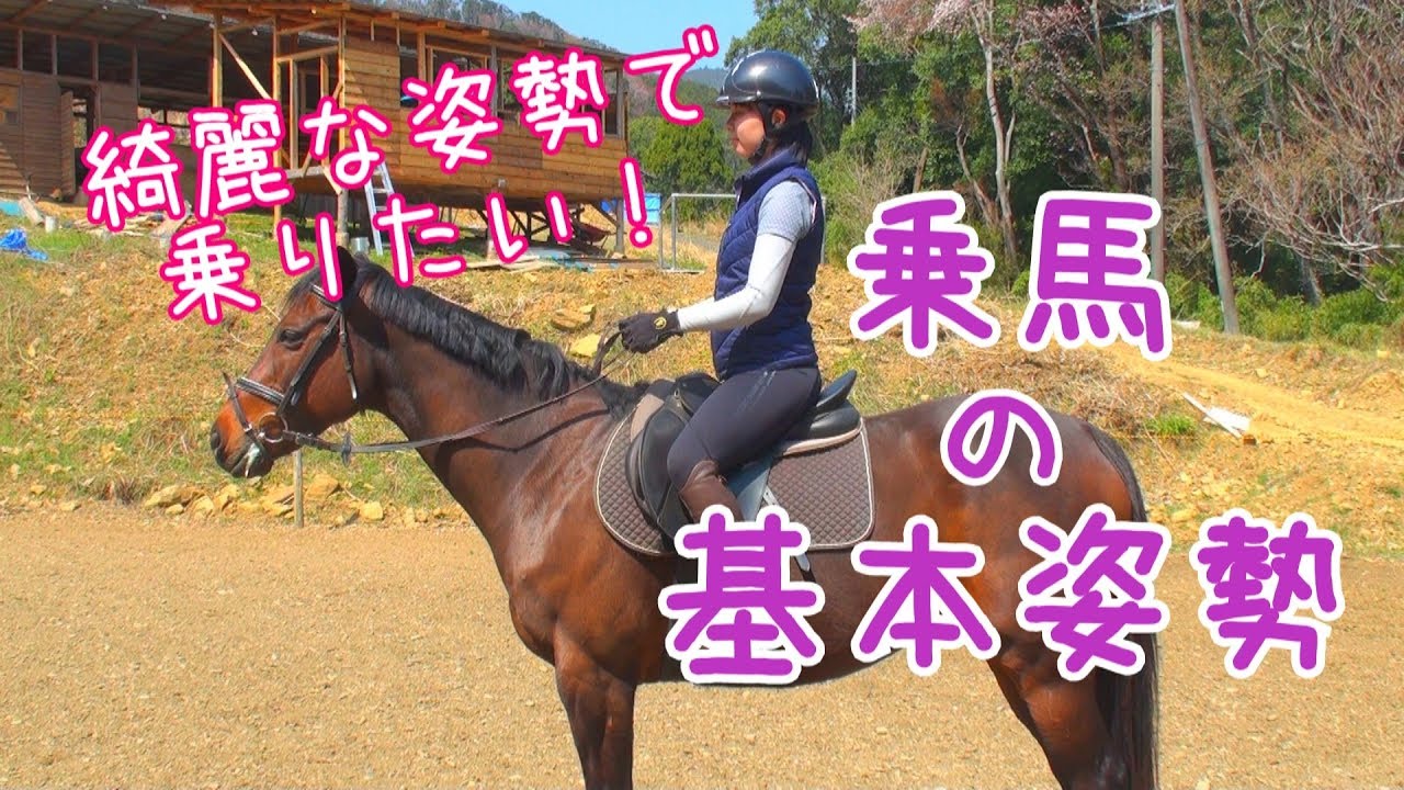 乗馬の基本姿勢をとってみた！