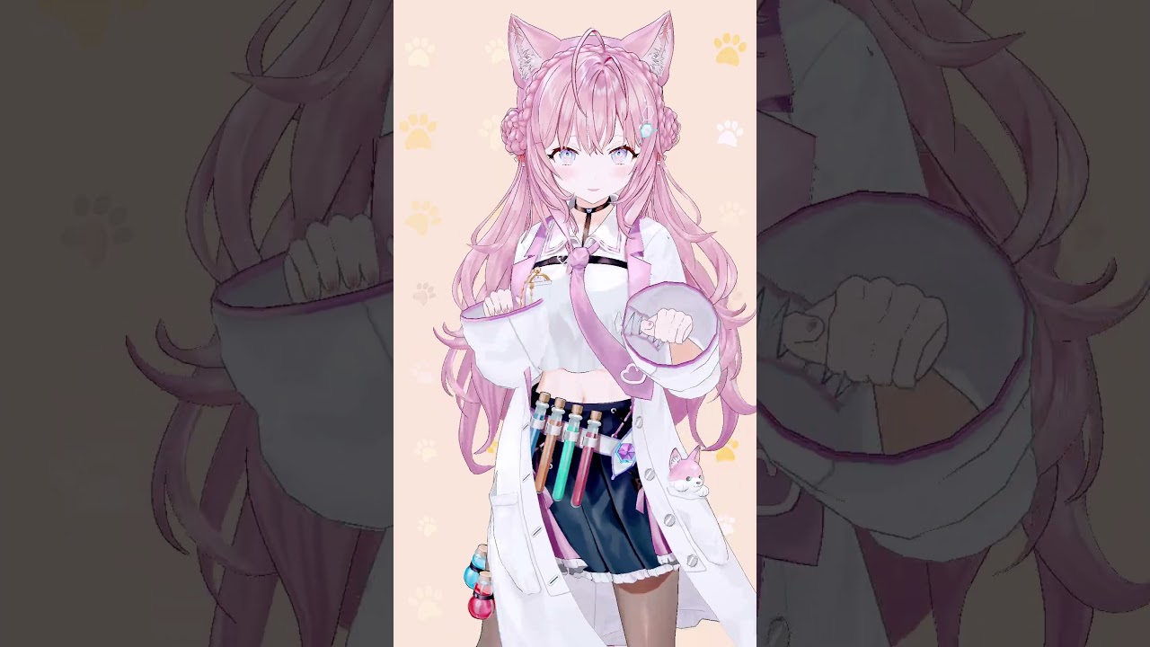 猫を飼い始めたので猫になってみた🐈猫ダンスにゃん🐾I got a cat and I became a cat. #shorts #varkshorts 【博衣こより/hololive】
