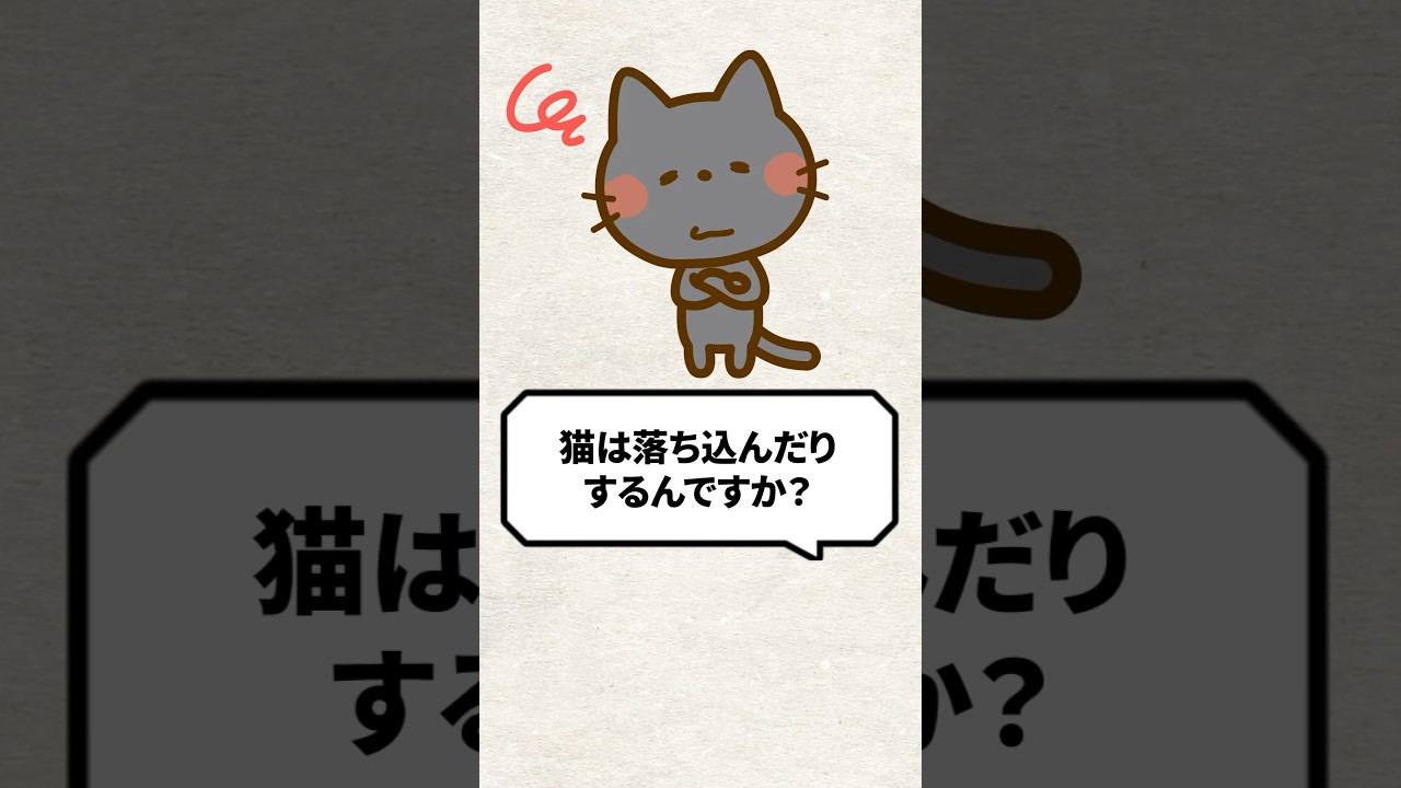 Q:猫は落ち込んだりするんですか？