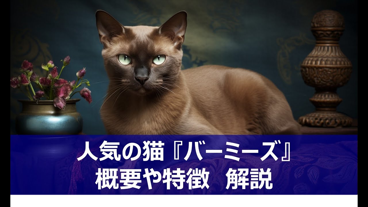 【人気の猫】バーミーズ猫の歴史と特徴！知っておきたい5つのポイント