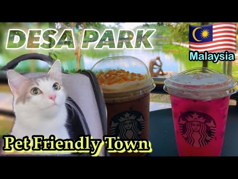 【🇲🇾DESA PARK】The most pet-friendly town in Malaysia／Starbucks Reserve 〜森猫おはぎの遊雅な日常〜 #猫と海外移住
