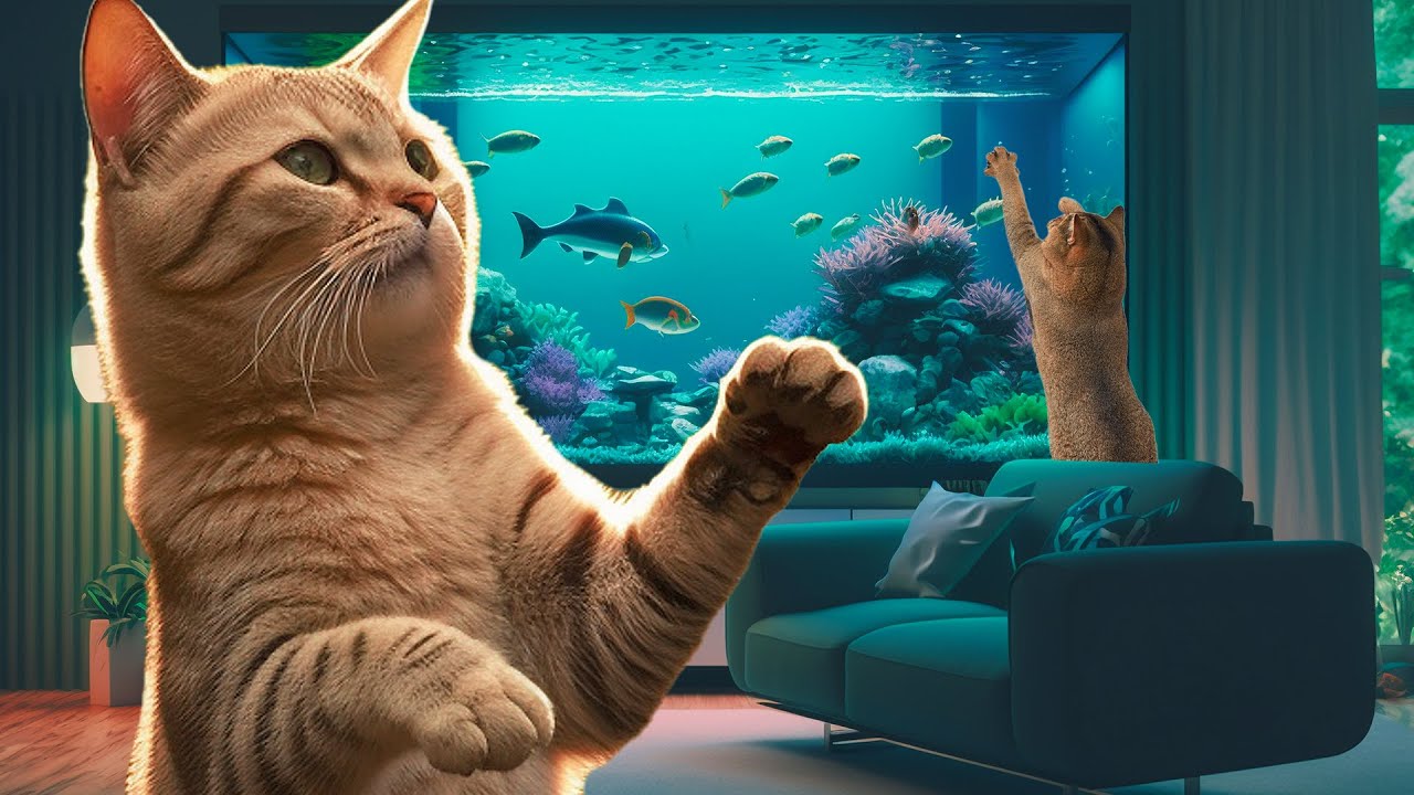 Your Cat Will Love To Watch This Video 🐟📺 Fishes Full HD For Calm Your Pet