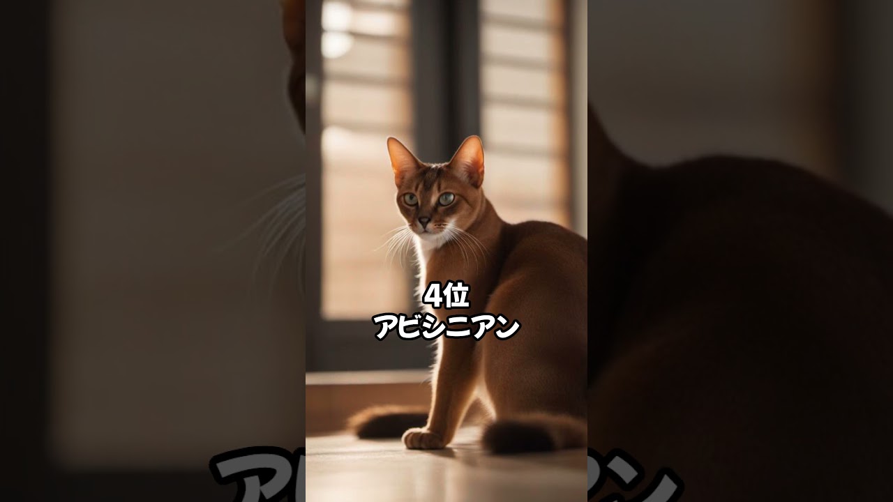 部屋の掃除がラク!? 抜け毛の少ない猫ベスト10 #shorts