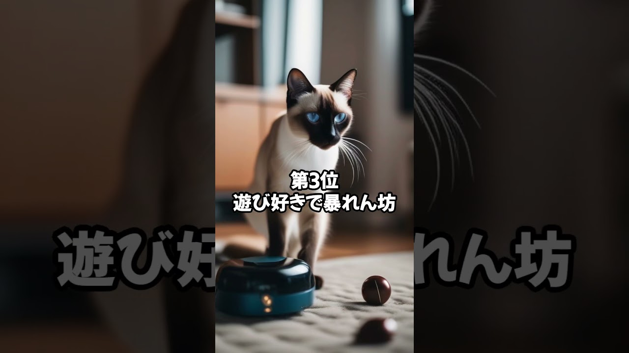 人気の猫 魅力解剖！シャム猫を飼うデメリットベスト5 #shorts