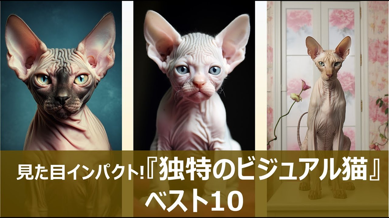 見た目インパクト！独特なビジュアル猫ベスト10