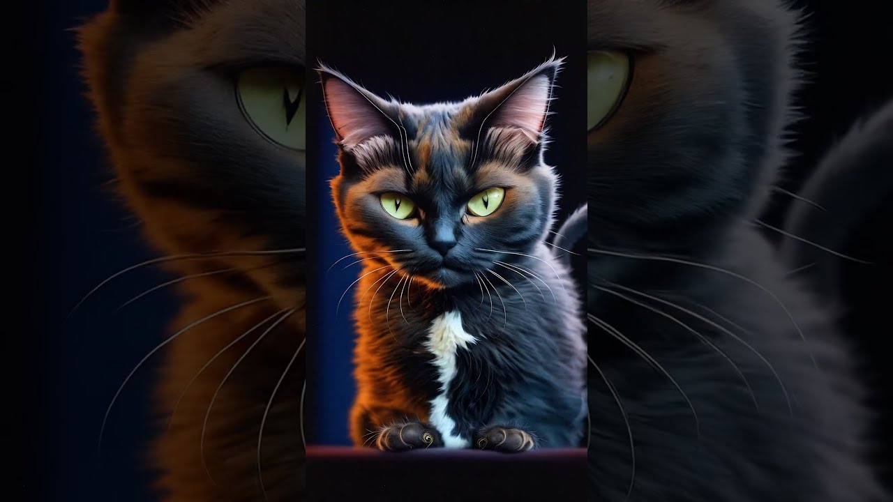 Un chat Cymric - Vu par une IA - Intelligence Artificielle