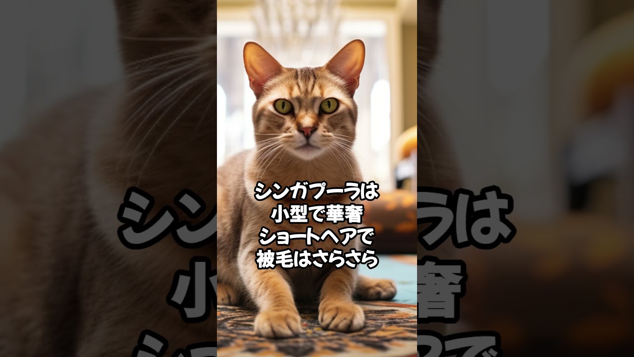【人気の猫】シンガプーラ猫の歴史と特徴！ #shorts