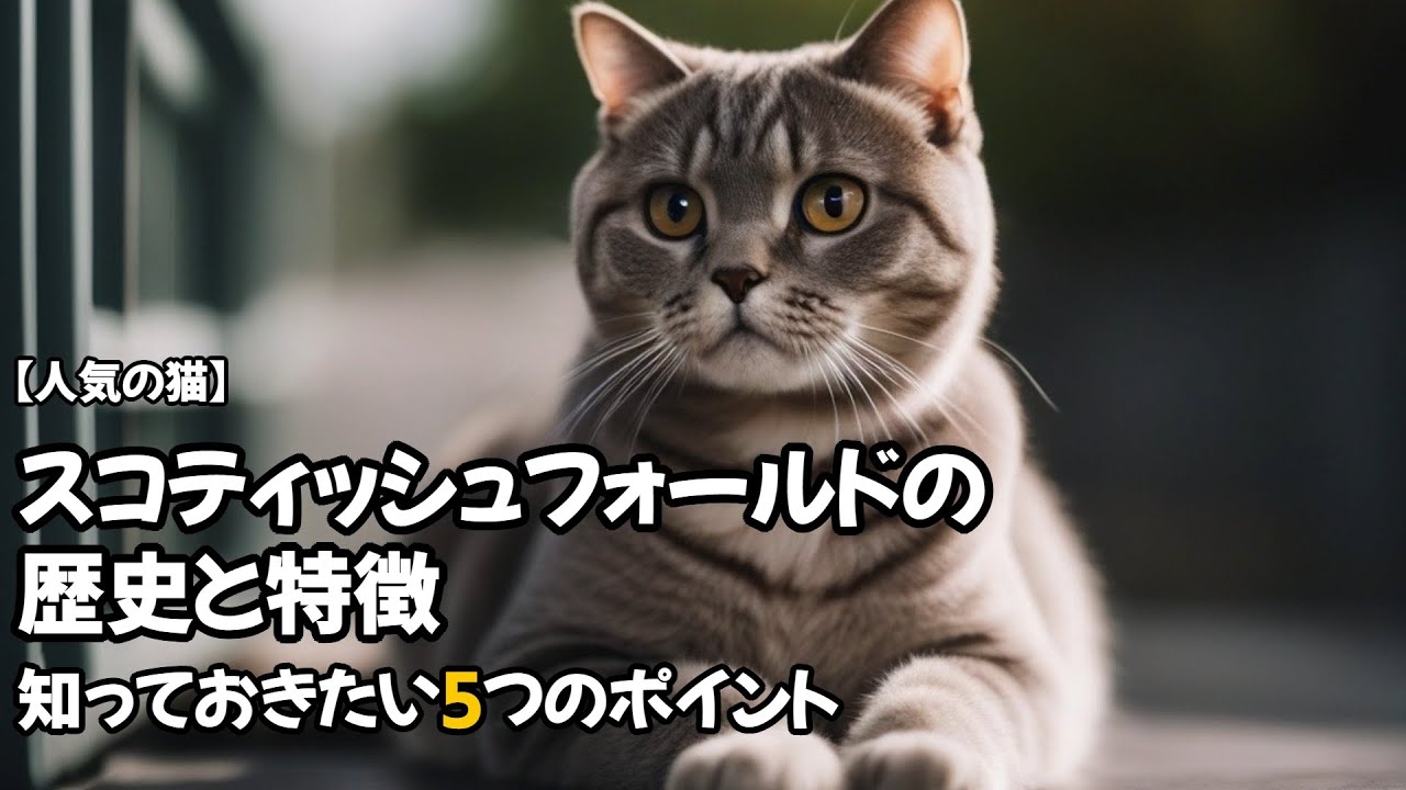 【人気の猫】スコティッシュフォールドの歴史と特徴！知っておきたい5つのポイント