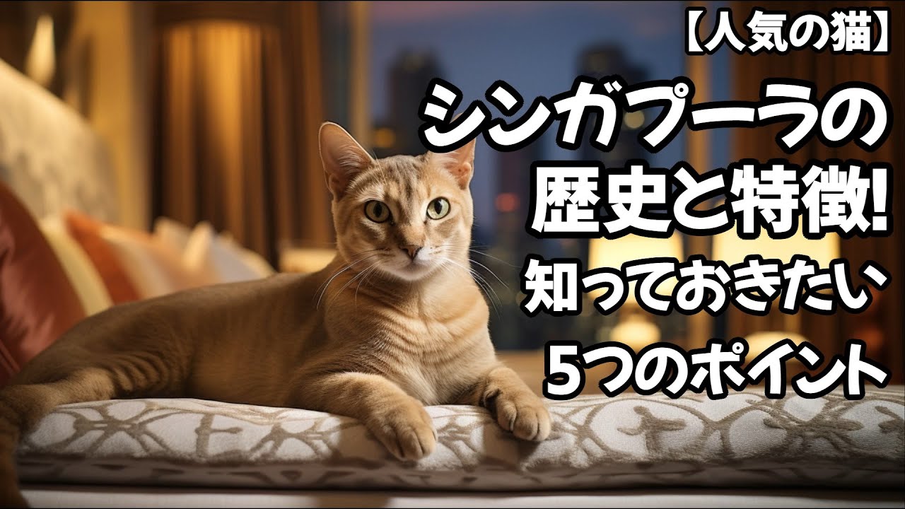 【人気の猫】シンガプーラ猫の歴史と特徴！知っておきたい5つのポイント