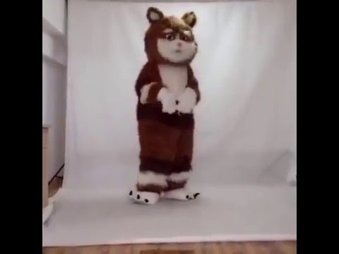 Wanna a cute cat? Here we go! New Brown Cat Mascot Costume