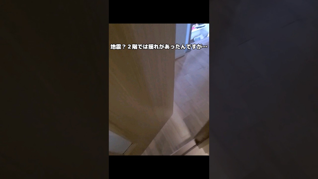地震で揺れを感じ犬と猫のもとに駆け付けると...#shorts