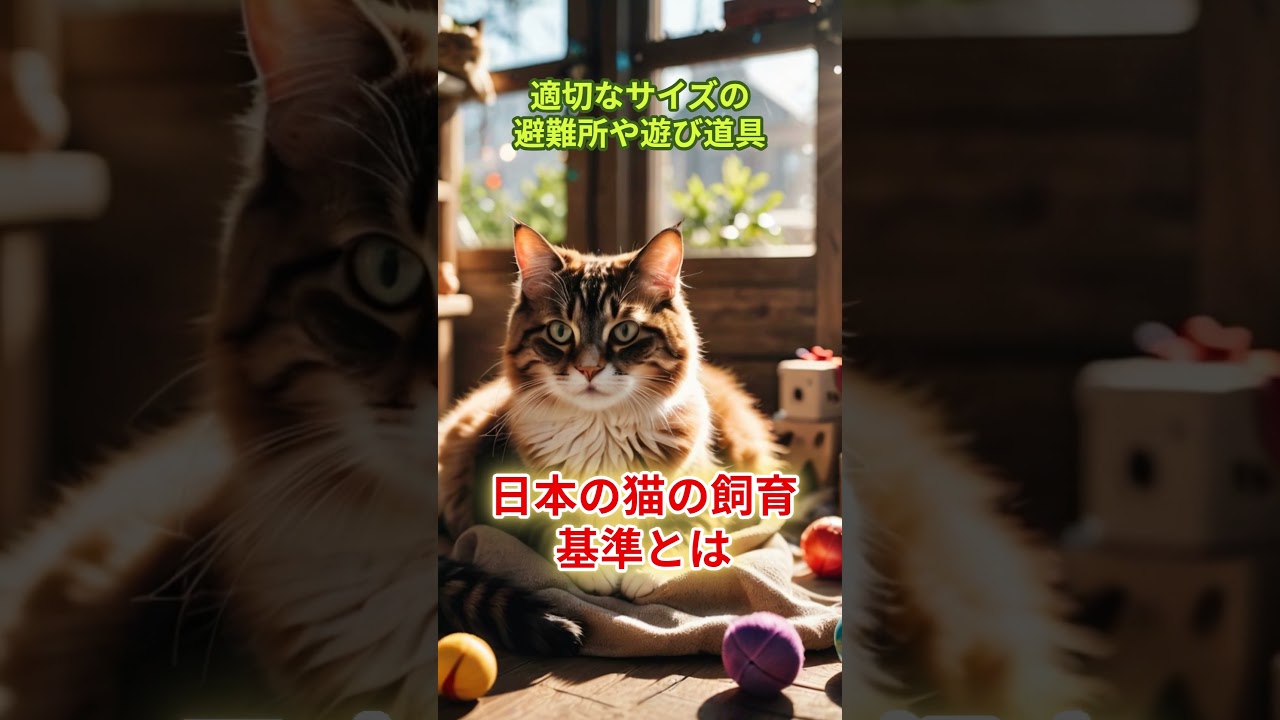 【猫】 【雑学】日本の猫の飼育基準とは？#shorts #猫 #雑学