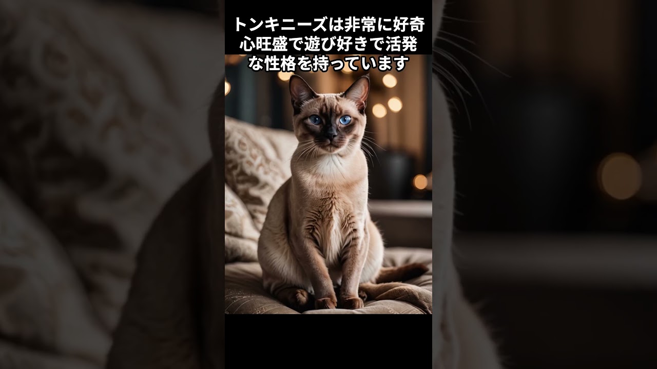 【トンキニーズの雑学】 #cat #ねこ#1分雑学