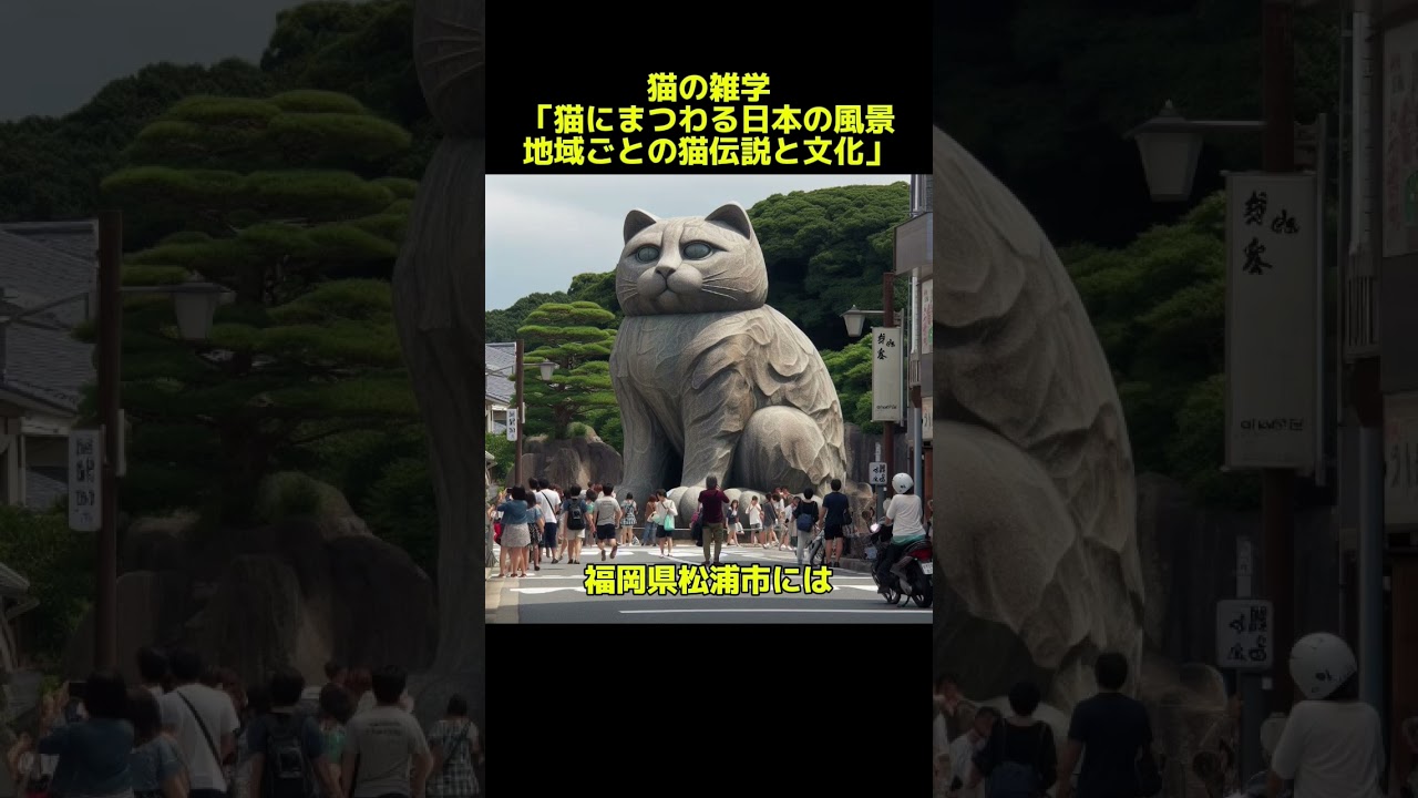 #猫の雑学:「猫にまつわる日本の風景：地域ごとの猫伝説と文化」。 #猫物語 #cat #子猫の冒険 #猫のいる暮らし #猫の雑学 #cute
