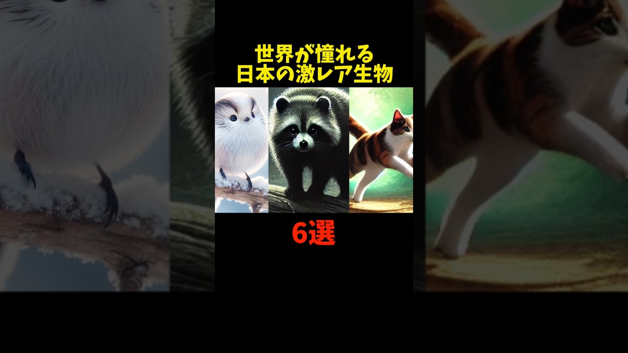 世界が憧れる日本の激レア生物６選 #動物 #雑学  #日本固有種