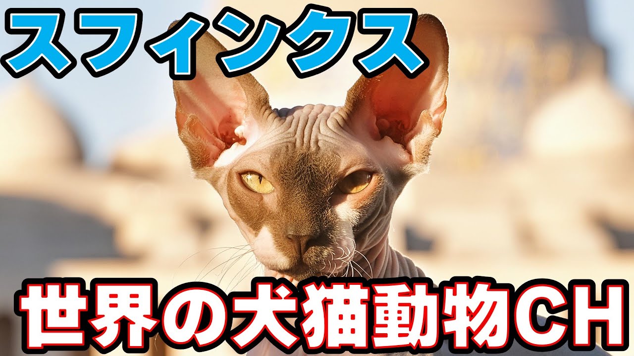スフィンクスってどんな猫？ユニークな歴史と特長を解説_#世界の犬猫動物CH