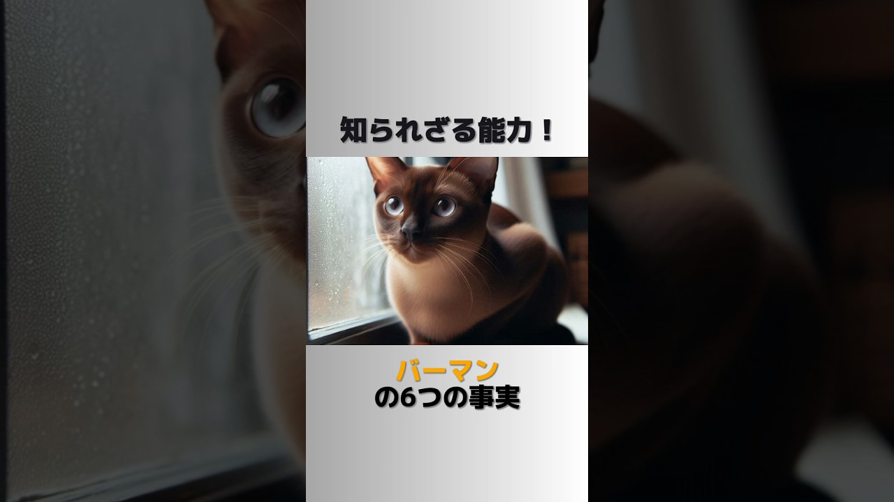 【動物雑学】知られざる能力！バーマンに関する6つの事実