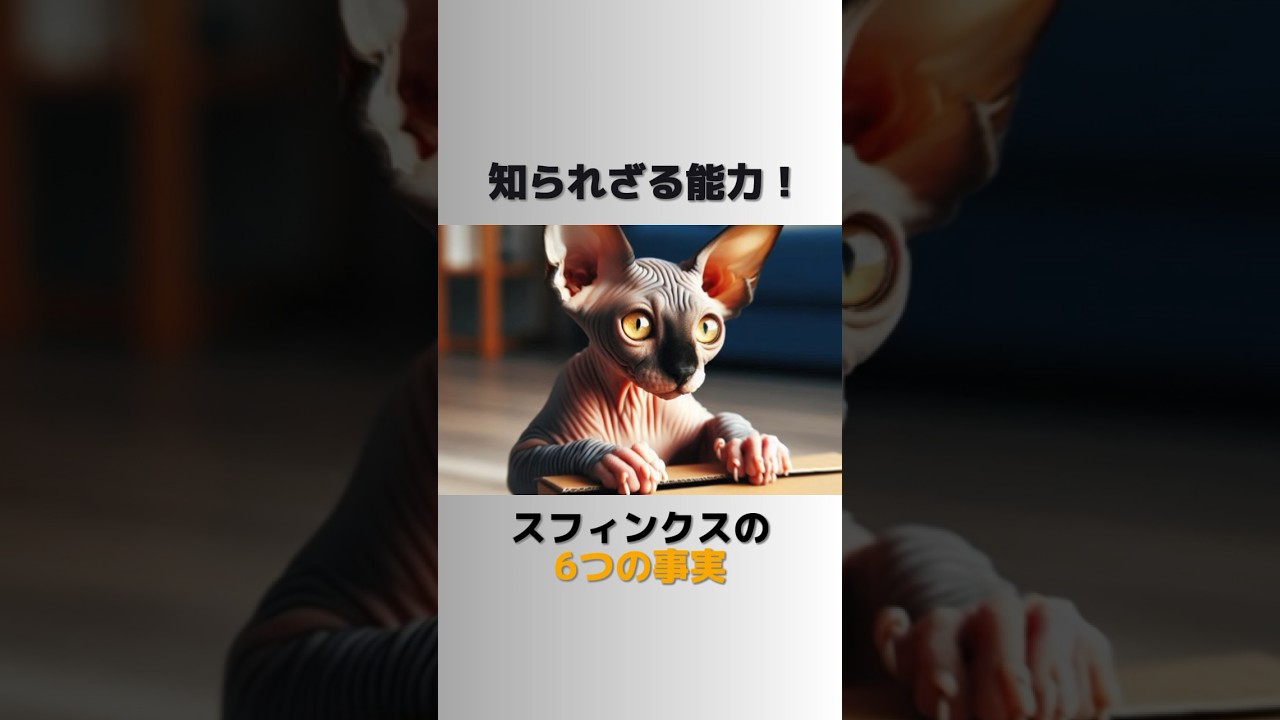 【動物雑学】知られざる能力！スフィンクスに関する6つの事実