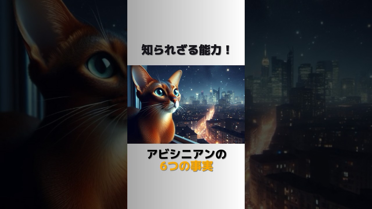【動物雑学】知られざる能力！アビシニアンに関する6つの事実