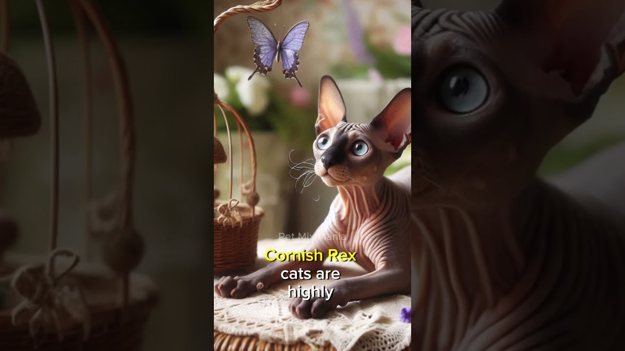 Meet the Cornish Rex The Playful and Quirky Cat #cornishrex #catlover #shorts