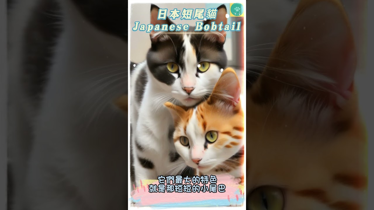 《日本短尾貓》Get to Know Japanese Bobtail Cats in One Minute #shorts #short #日本短尾貓 #ai