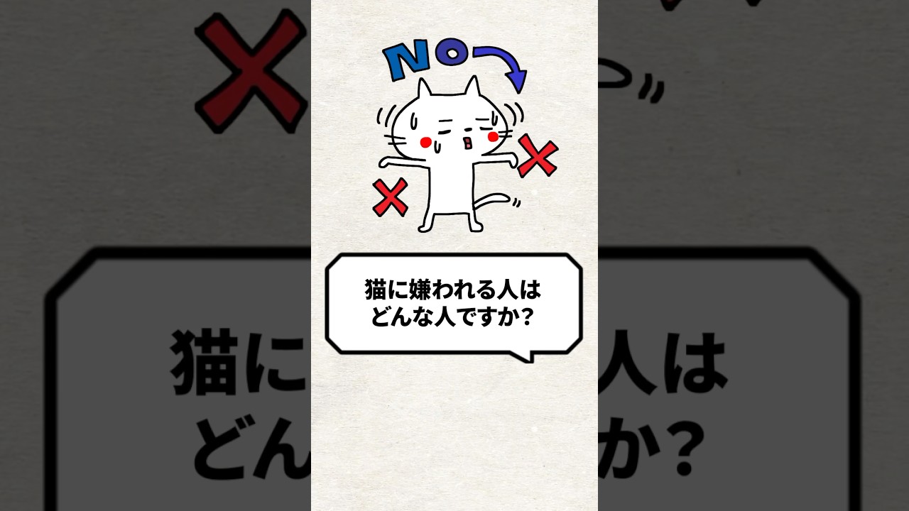 Q：猫に嫌われる人はどんな人？ #猫 #猫好き #ねこ