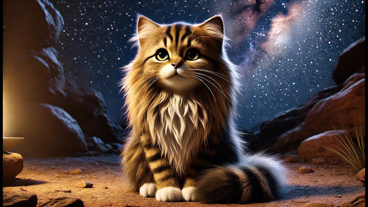 ネコと癒しの音楽⑦（月と祈り編）しなもんの月夜の冒険 #ねこ,#癒し