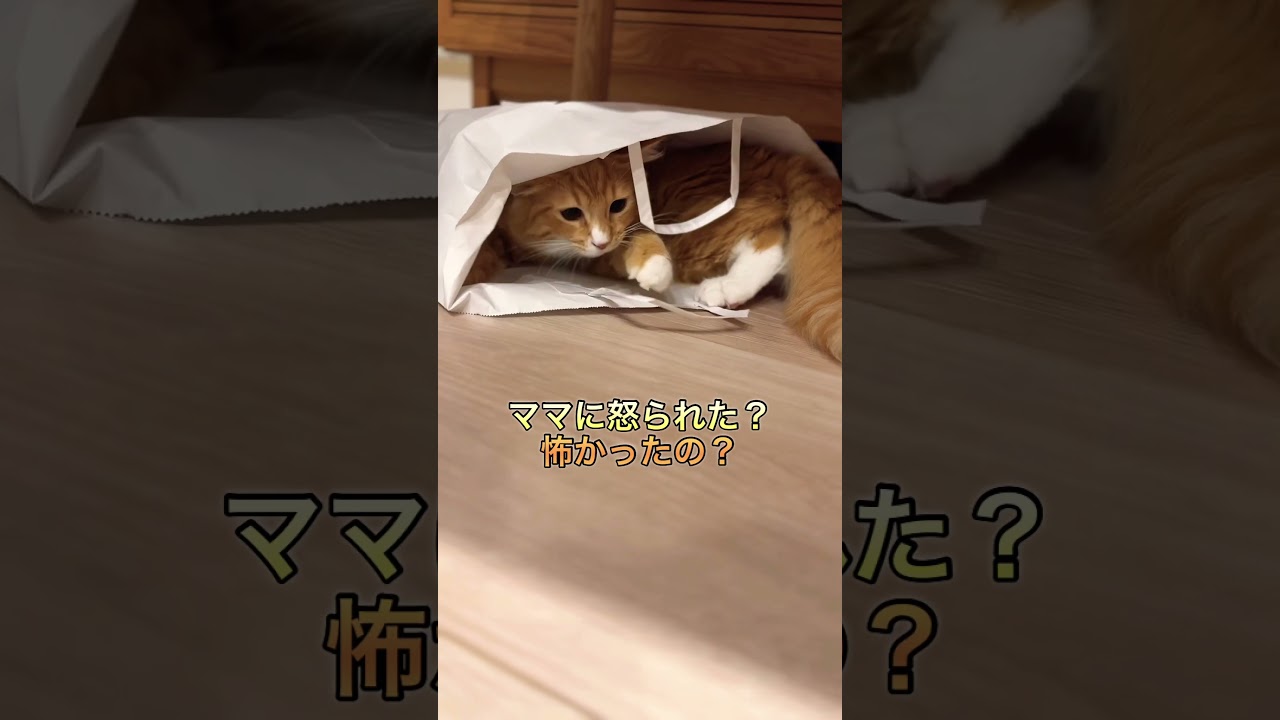 紙袋の中で遊ぶヴェル #猫#cat#サイベリアン#Siberian#子猫#고양이#猫のいる生活