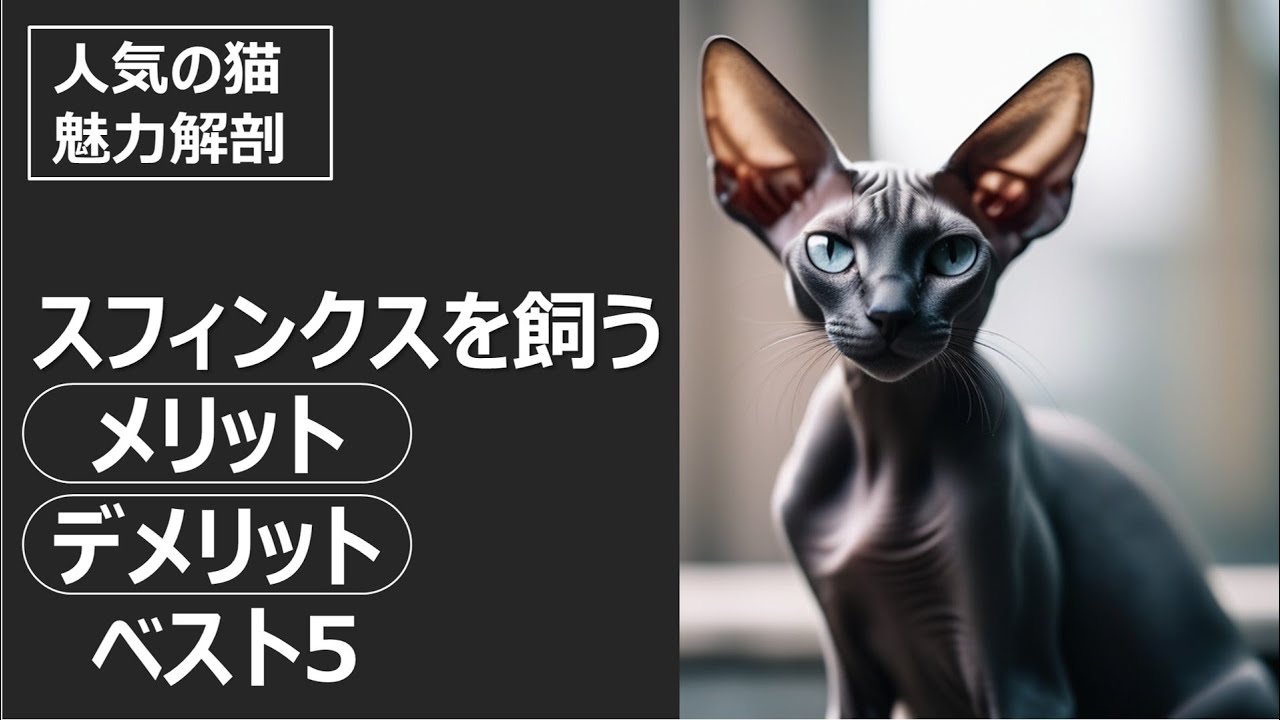 人気の猫 魅力解剖！スフィンクス猫を飼うメリット・デメリットベスト5