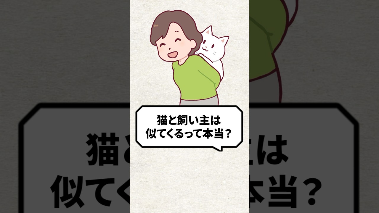 Q：猫と飼い主は似てくるって本当？ #猫 #猫との暮らし #ねこ