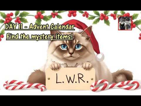 2024 Advent calendar Day 11 Can you find the hidden cat and letters?