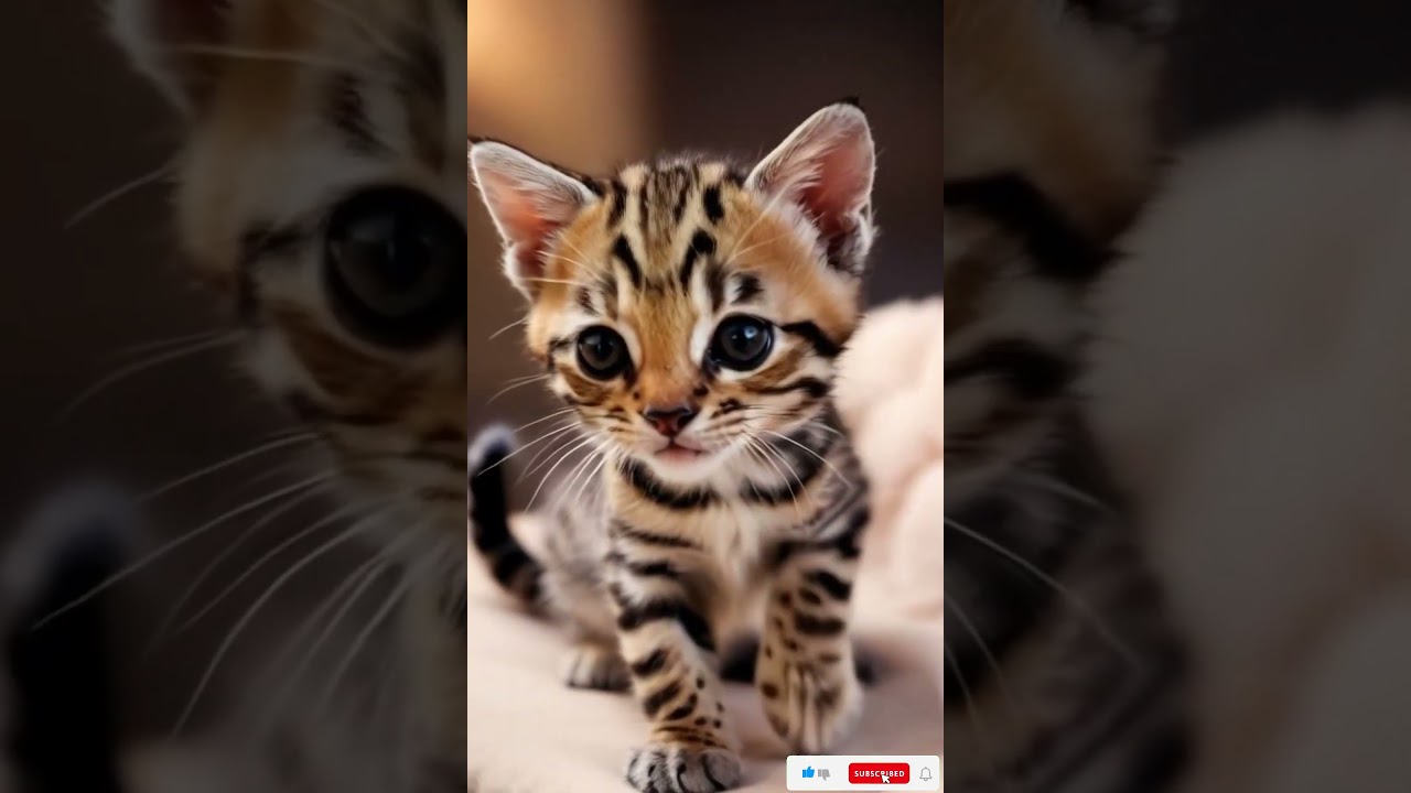 Tiny Ocicat Kitty: Adorable Playtime! 🐾✨
