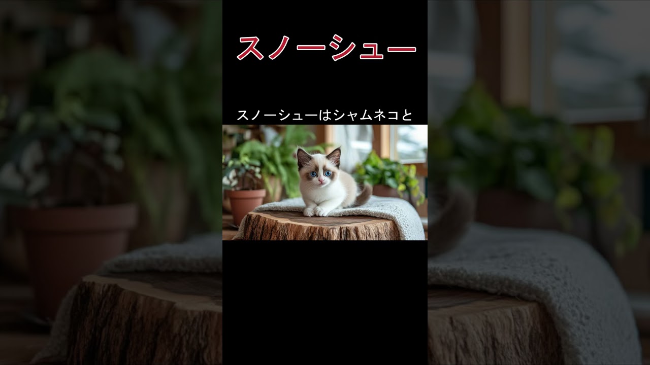 スノーシューの紹介#スノーシューキャット#スノーシュー猫#白い足の猫#青い瞳の猫#猫雑学#ポイントカラー