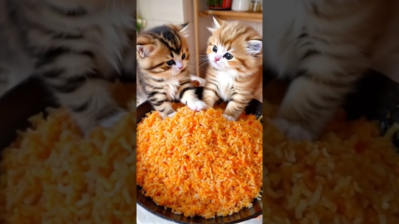 激熱チャーハンペルシャ猫。Persian cat #cat #cute #kitten