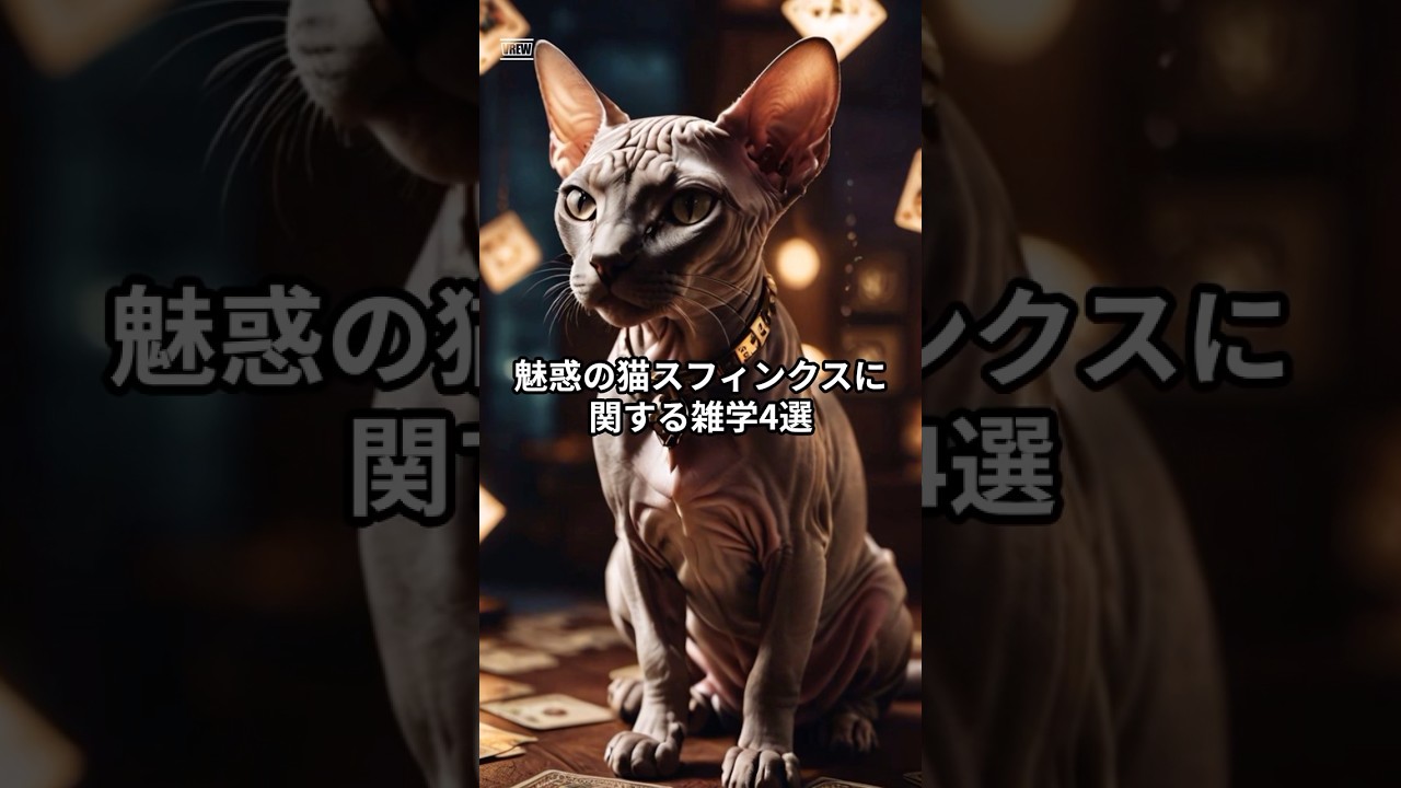 魅惑の猫スフィンクスに関する雑学4選！猫の虜#shorts #スフィンクス #猫