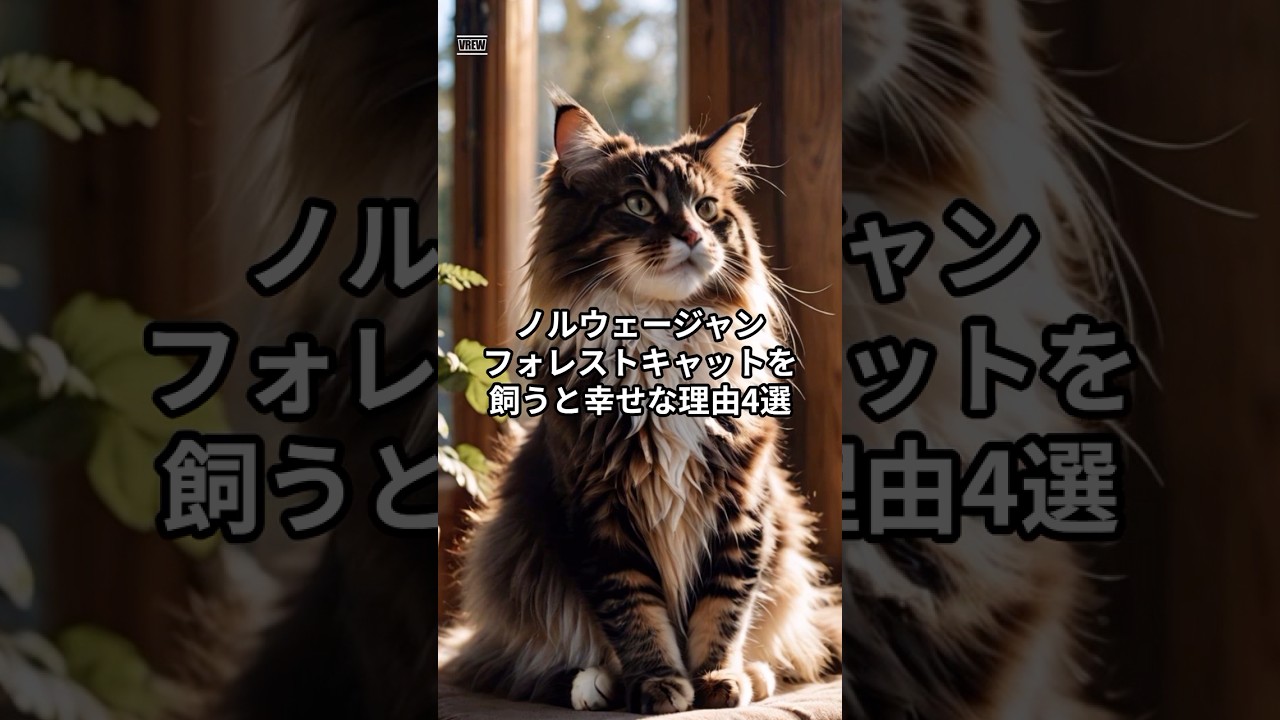ノルウェージャンフォレストキャットと暮らすと幸せな理由4選！猫の虜#shorts #ノルウェージャンフォレストキャット #猫