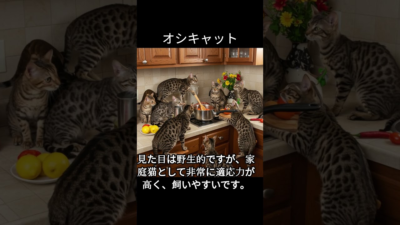 オシキャットのかわいい生態、雑学【猫】#ca t#catshortsvideo #ねこ #ネコ #猫 #子猫  #かわいい #雑学 #豆知識 #解説