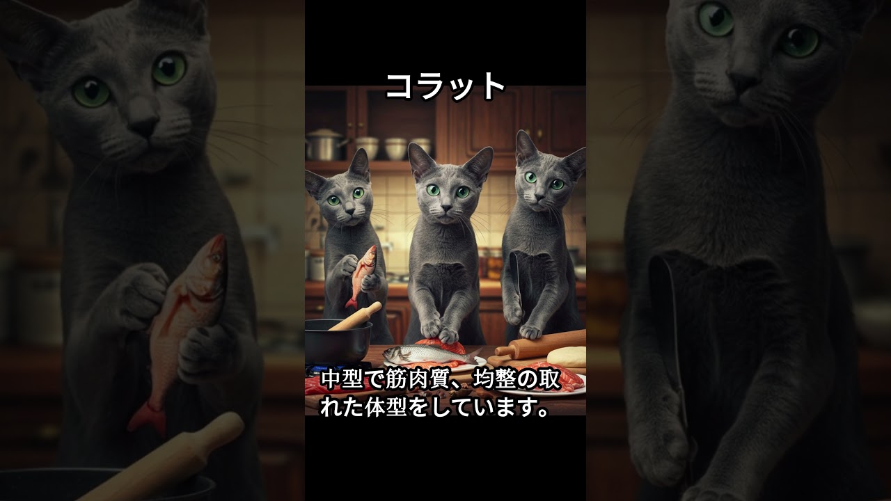 コラットのかわいい生態、雑学【猫】#cat#catshortsvideo #ねこ #ネコ #猫 #子猫  #かわいい #雑学 #豆知識 #解説
