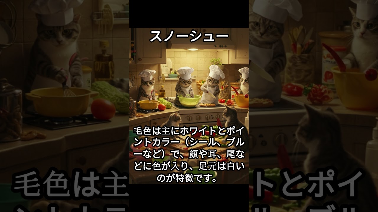 スノーシューのかわいい生態、雑学【猫】#cat#catshortsvideo #ねこ #ネコ #猫 #子猫  #かわいい #雑学 #豆知識 #解説