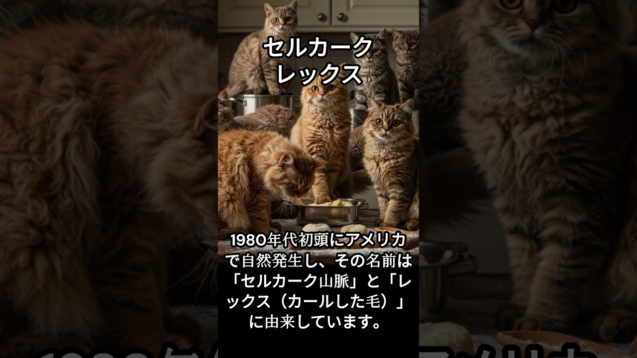 セルカークレックスのかわいい生態、雑学【猫】#cat#catshortsvideo #ねこ #ネコ #猫 #子猫  #かわいい #雑学 #豆知識 #解説