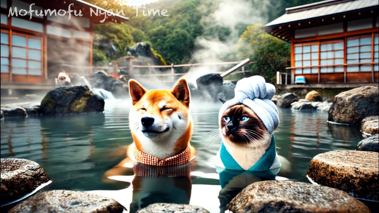 【癒し】シャム猫がお友達の柴犬君と名古屋旅行/Cute Siamese cat and Shiba dog on a trip to Nagoya