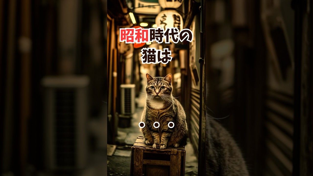 昭和時代の猫は‥ #猫のいる暮らし #昔の猫#猫動画 #猫は世界を救う#猫のいる暮らし #ねこの気持ち