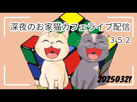 深夜のお家猫カフェライブ配信 ３５２