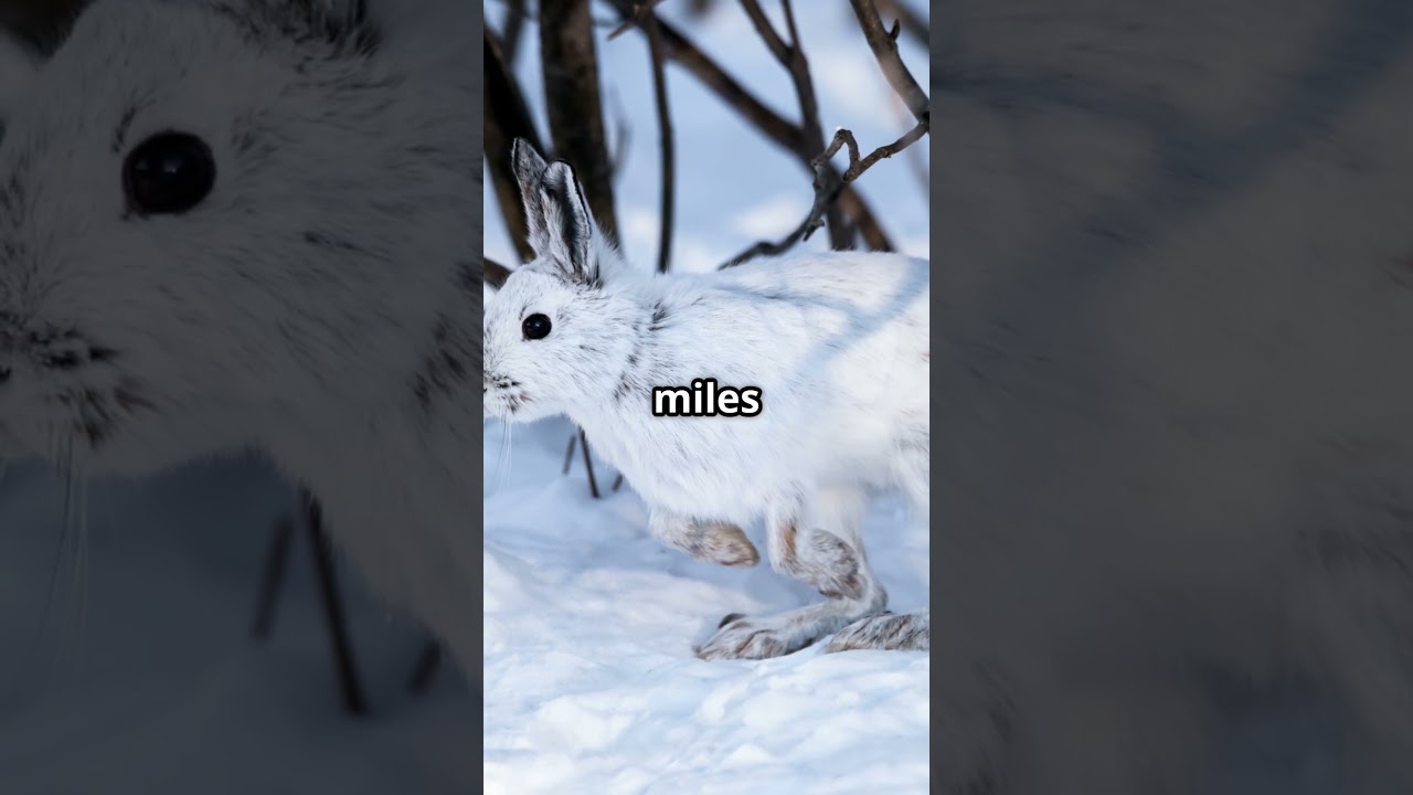 Mind Blowing Snowshoe Hare Facts You Didn't Know!🐰👀👀#SnowshoeHare #HareFacts #NatureFacts