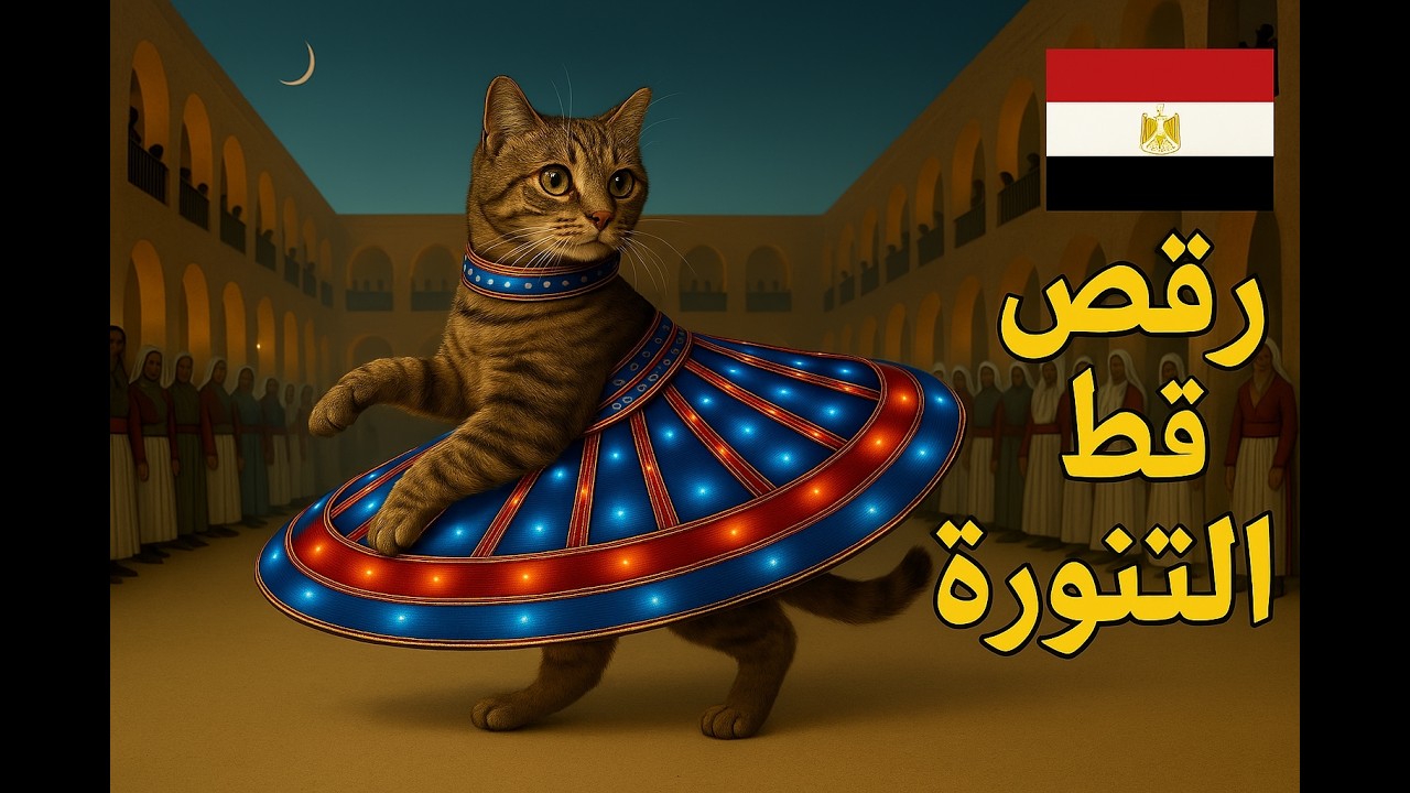 أول مرة تشوف قط بيرقص التنورة بهالشكل! 😻🇪🇬 #cutecat #catlover #kitten